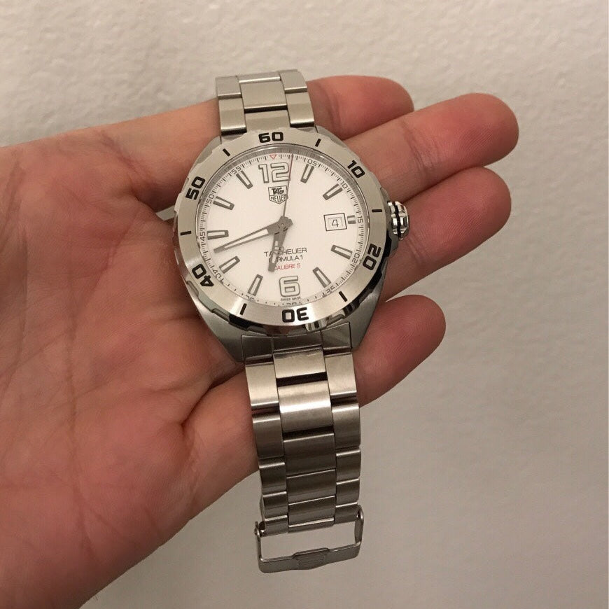  Shop Authentic Tag Heuer Formula 1 White Dial Watch for Men - WAZ2114.BA0875 - Luxxuri