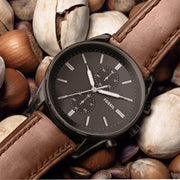  Shop Authentic Fossil Townsman Chronograph Gray Dial Brown Leather Strap Watch for Men - FS5522 - Luxxuri