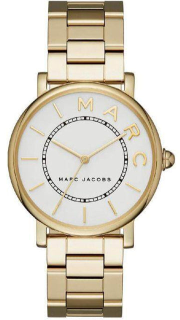  Shop Authentic Marc Jacobs Roxy White Dial Gold Steel Strap Watch for Women - MJ3522 - Luxxuri