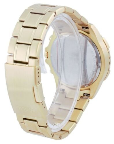  Shop Authentic Fossil Garrett Chronograph Gold Dial Gold Steel Strap Watch for Men - FS5772 - Luxxuri