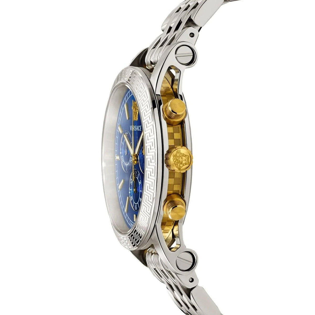  Shop Authentic Versace Sport Tech Chronograph Blue Dial Silver Steel Strap Watch for Men - VELT00219 - Luxxuri