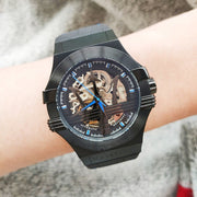  Shop Authentic Maserati Potenza Automatic Black Dial Black Leather Strap Watch For Men - R8821108009 - Luxxuri