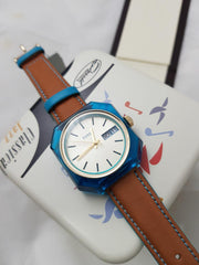  Shop Authentic Fossil Candy White Dial Brown Leather Strap Watch for Men - ES3536 - Luxxuri