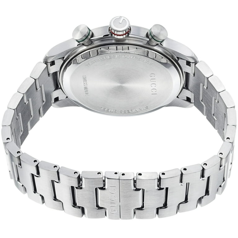  Shop Authentic Gucci G Timeless Chronograph Grey Dial Silver Steel Strap Watch For Men -  YA126238 - Luxxuri