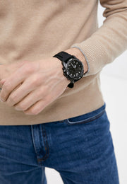  Shop Authentic Guess Commander Black Dial Black Rubber Strap Watch for Men - GW0211G3 - Luxxuri