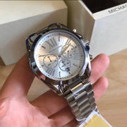  Shop Authentic Michael Kors Bradshaw Silver Dial Silver Steel Strap Watch for Men - MK5535 - Luxxuri