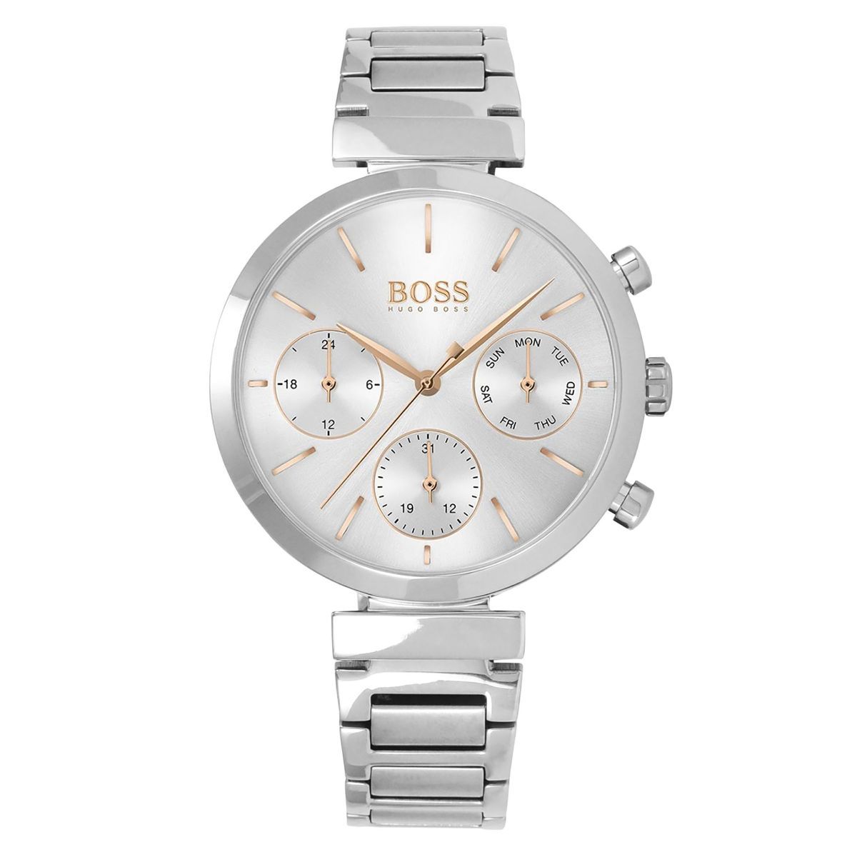  Shop Authentic Hugo Boss Flawless Silver Dial Silver Steel Strap Watch for Women - 1502530 - Luxxuri