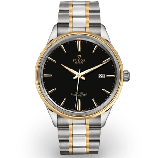  Shop Authentic Tudor Style Automatic Black Dial Two Tone Steel Strap Watch for Men - M12713-0005 - Luxxuri
