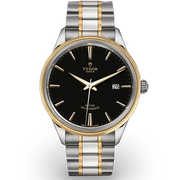  Shop Authentic Tudor Style Automatic Black Dial Two Tone Steel Strap Watch for Men - M12713-0005 - Luxxuri
