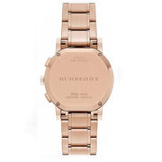  Shop Authentic Burberry The City Grey Dial Rose Gold Steel Strap Unisex Watch - BU9754 - Luxxuri