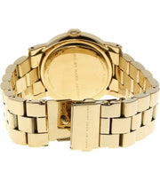  Shop Authentic Marc Jacobs Amy Glitz Black Dial Gold Steel Strap Watch for Women - MBM3334 - Luxxuri