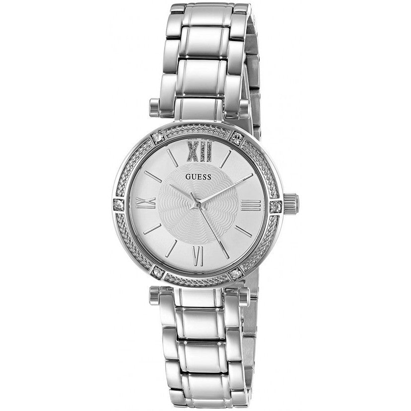  Shop Authentic Guess Park Ave White Dial Silver Steel Strap Watch for Women - W0767L1 - Luxxuri
