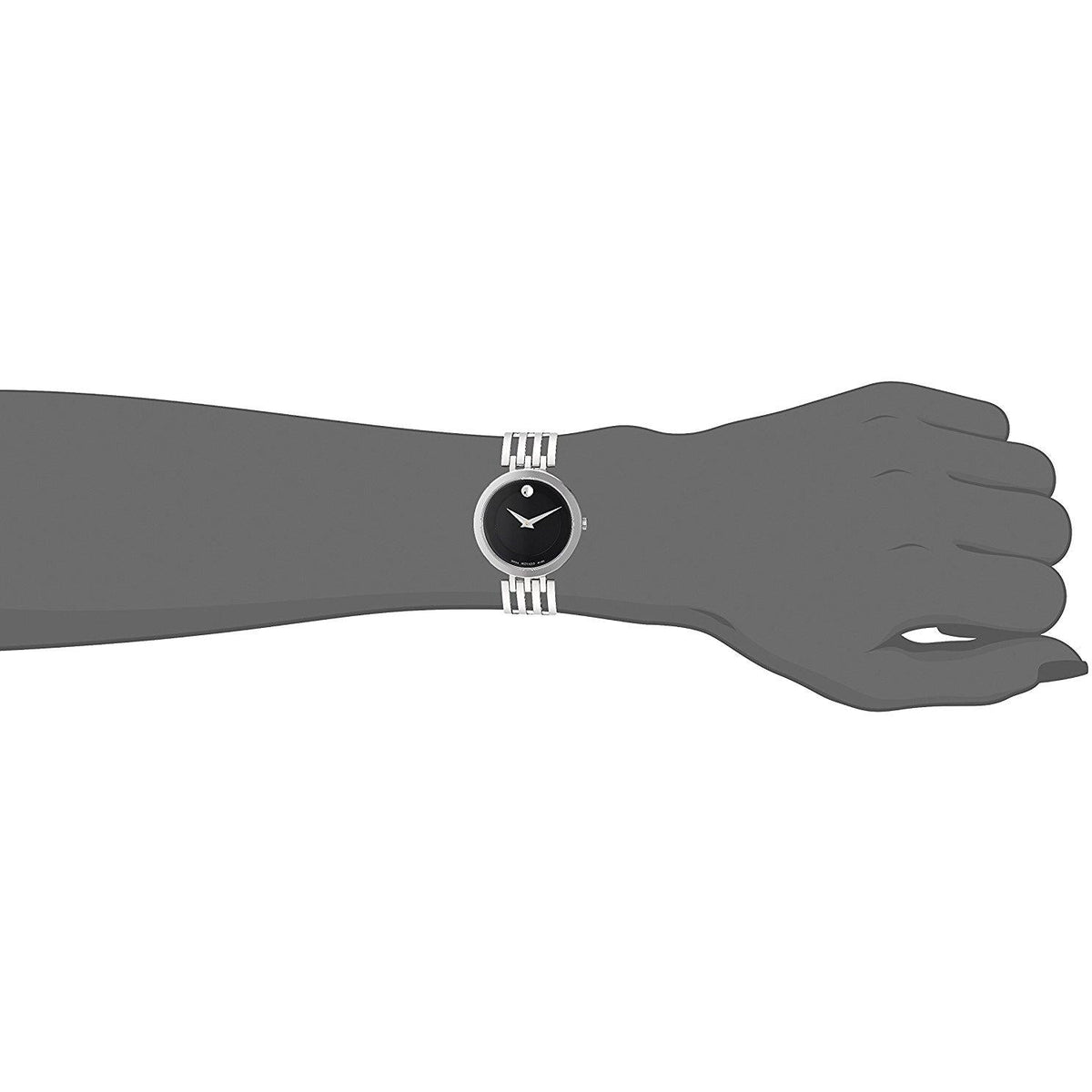  Shop Authentic Movado Esperanza 28mm Black Dial Silver Steel Strap Watch For Women - 0607051 - Luxxuri