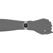  Shop Authentic Movado Esperanza 28mm Black Dial Silver Steel Strap Watch For Women - 0607051 - Luxxuri