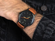  Shop Authentic Fossil The Minimalist Black Dial Brown Leather Strap Watch for Men - FS5305 - Luxxuri