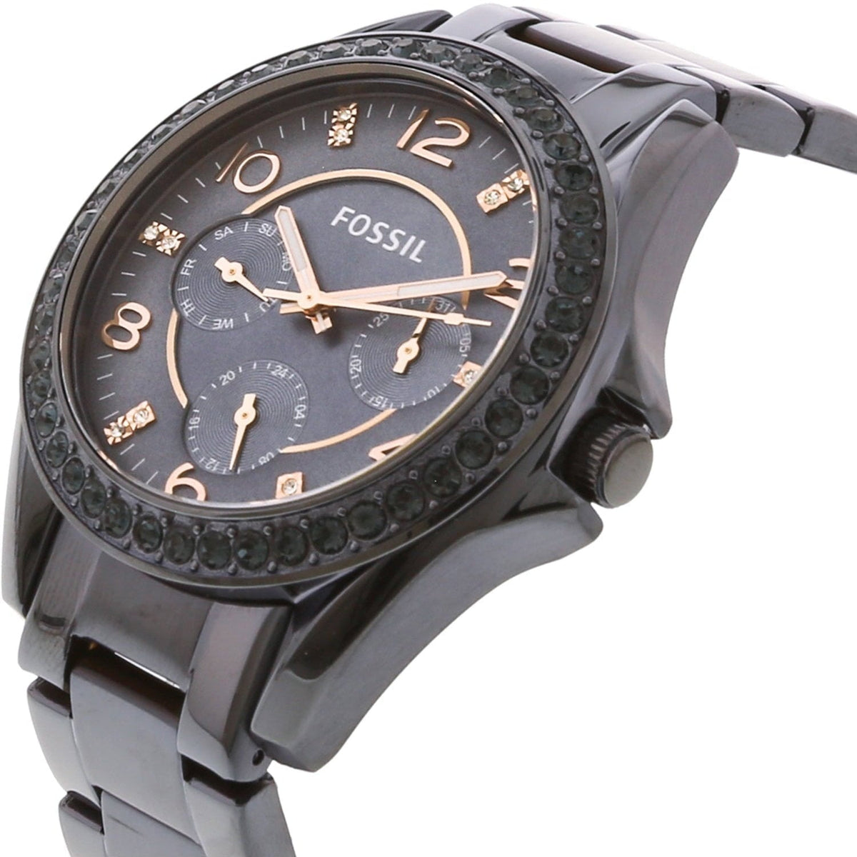  Shop Authentic Fossil Riley Quartz Blue Dial Blue Steel Strap Watch for Women - ES4294 - Luxxuri