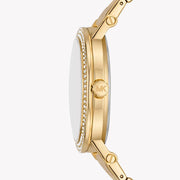  Shop Authentic Michael Kors Quartz Blue Dial Gold Steel Strap Watch for Men - MKO1048 - Luxxuri