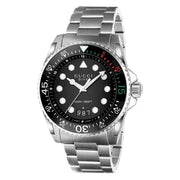  Shop Authentic Gucci Dive Snake Black Dial Silver Steel Strap Watch For Men - YA136218 - Luxxuri