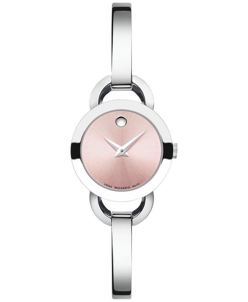  Shop Authentic Movado Rondiro 22mm Pink Dial Stainless Steel Watch For Women - 0606797 - Luxxuri