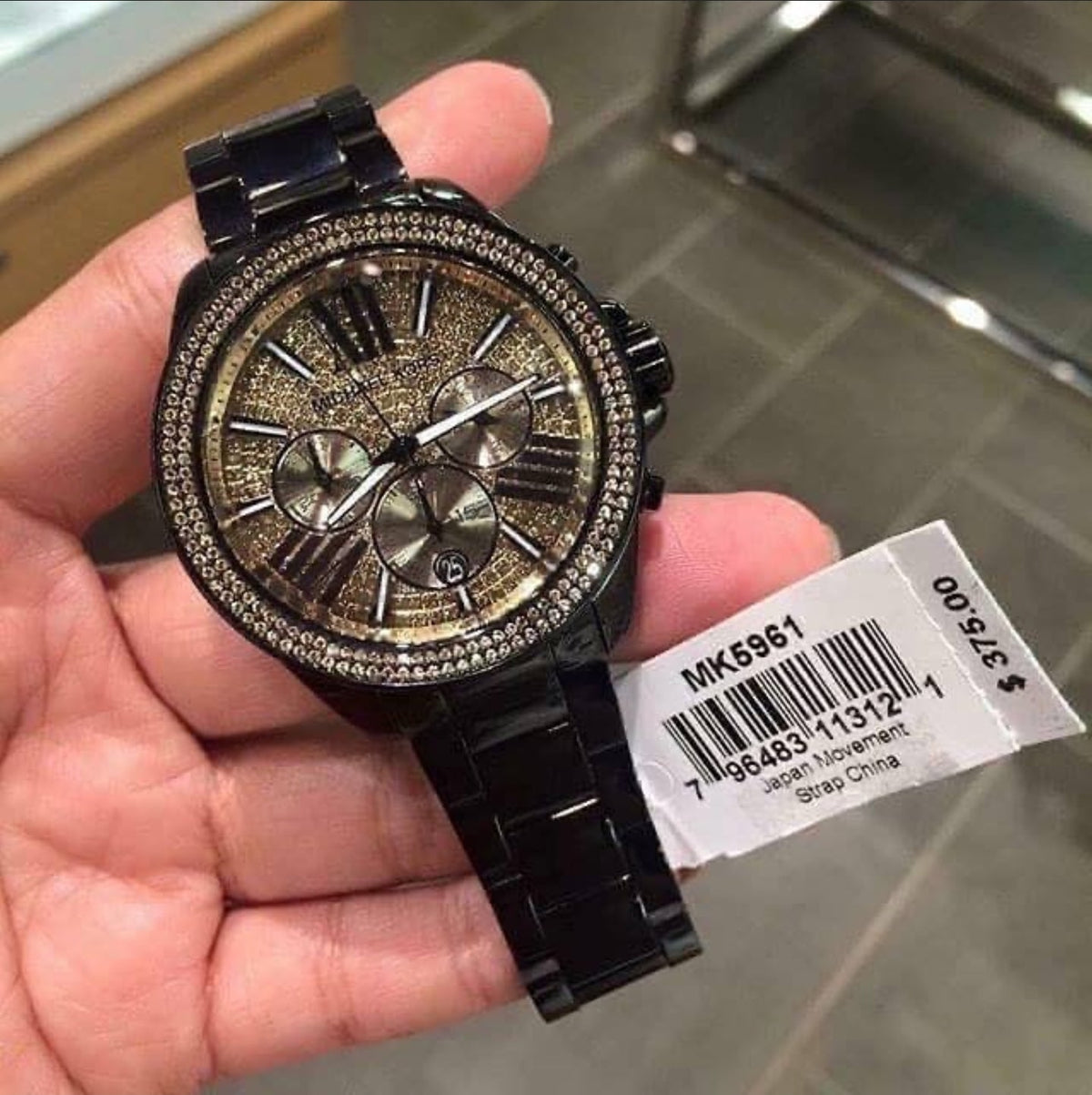  Shop Authentic Michael Kors Wren Chronograph Gold Dial Black Steel Strap Watch for Women - MK5961 - Luxxuri