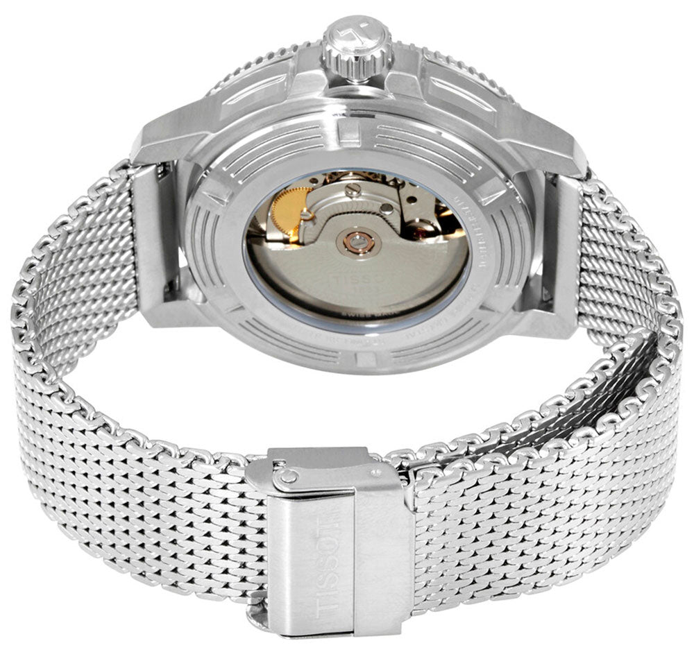  Shop Authentic Tissot Seastar 1000 Powermatic 80 Blue Dial SIlver Mesh Bracelet Watch For Men - T120.407.11.041.02 - Luxxuri