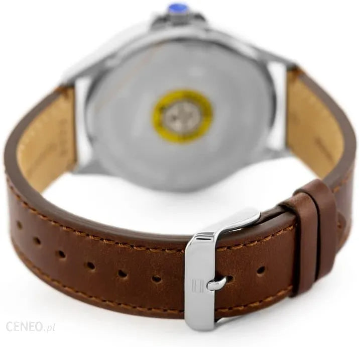  Shop Authentic Tommy Hilfiger Multi Function Quartz White Dial Brown Leather Strap Watch for Men - 1791614 - Luxxuri