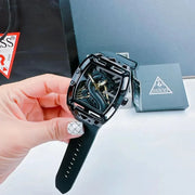  Shop Authentic Guess Legend Analog Black Dial Black Rubber Strap Watch For Men - GW0648G1 - Luxxuri