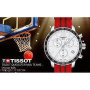  Shop Authentic Tissot Quickster Chronograph NBA Chicago Bulls White Dial Red NATO Strap Watch For Men - T095.417.17.037.04 - Luxxuri