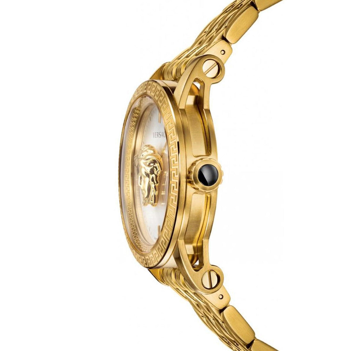  Shop Authentic Versace Palazzo Empire White Dial Gold Steel Strap Watch for Men - VERD00318 - Luxxuri