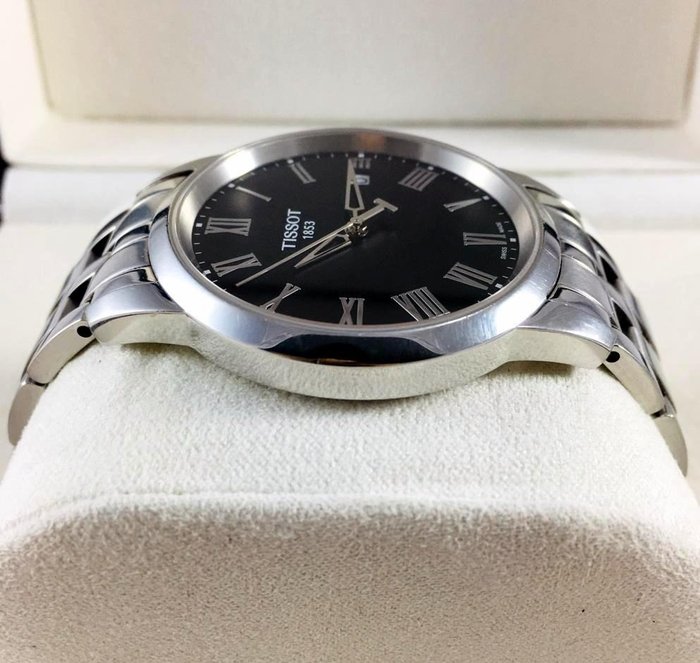  Shop Authentic Tissot T Classic Dream Black Dial Silver Steel Strap Watch for Men - T033.410.11.053.01 - Luxxuri