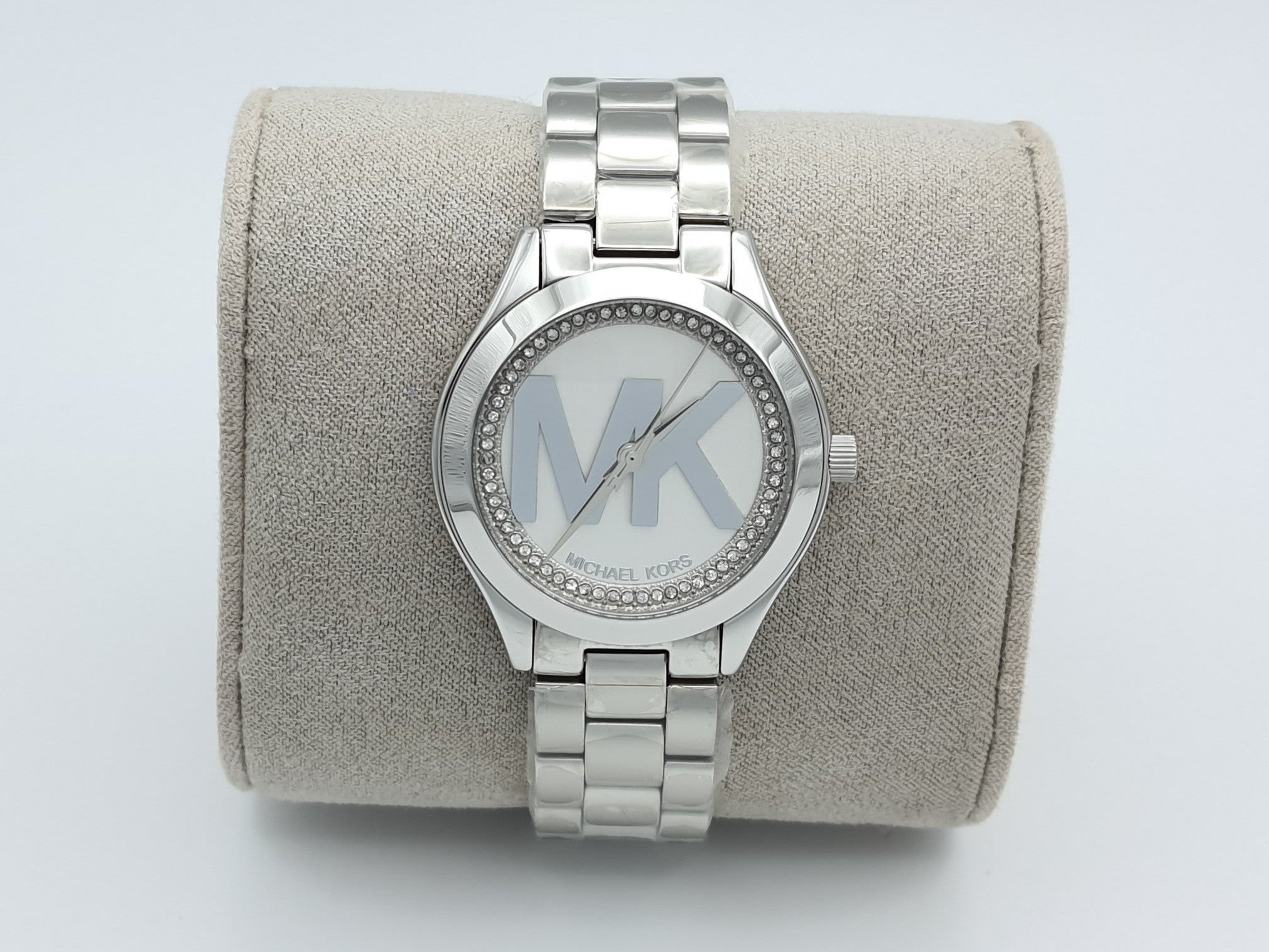  Shop Authentic Michael Kors Mini Slim Runway Silver Dial Silver Steel Strap Watch for Women - MK3548 - Luxxuri