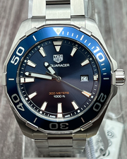  Shop Authentic Tag Heuer Aquaracer Blue Dial Watch for Men - WAY101C.BA0746 - Luxxuri