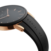  Shop Authentic Daniel Wellington Iconic Motion Black Dial Rubber Strap Watch For Women - DW00100426 - Luxxuri
