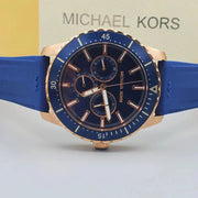  Shop Authentic Michael Kors Cunningham Multifunction Blue Dial Blue Rubber Strap Watch For Men - MK7163 - Luxxuri