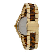 Shop Authentic Michael Kors Slim Runway Tortoise Shell Dial Two Tone Steel Strap Watch for Women - MK4284 - Luxxuri