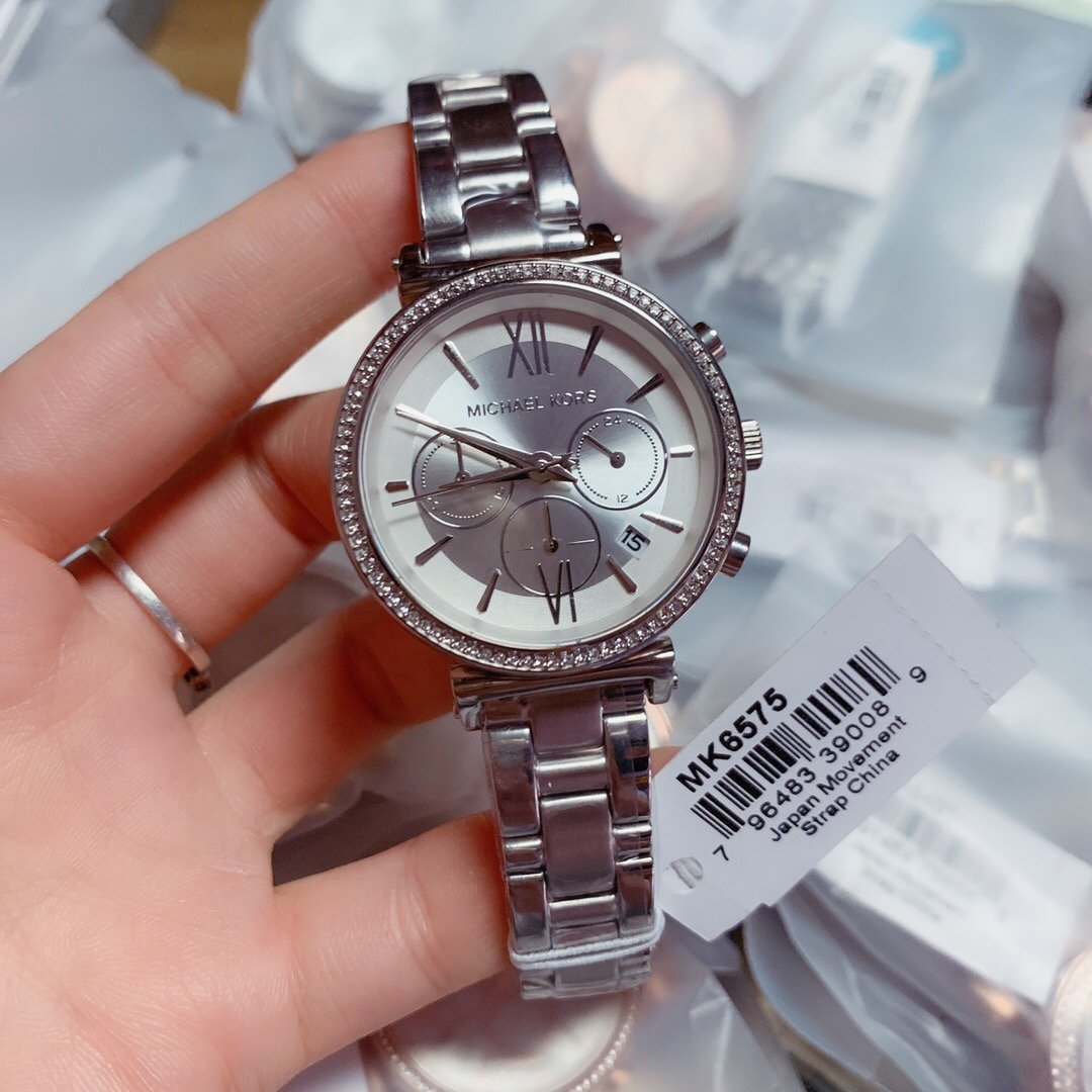  Shop Authentic Michael Kors Sofie Quartz Silver Dial Silver Steel Strap Watch For Women - MK6575 - Luxxuri
