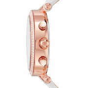 Shop Authentic Michael Kors Parker White Diamonds Dial White Leather Strap Watch for Women - MK2281 - Luxxuri
