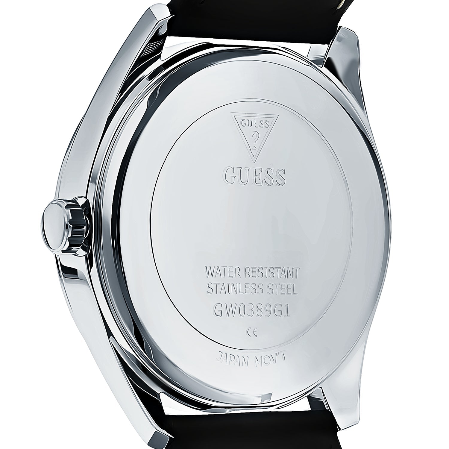  Shop Authentic Guess Tailor Multifunction Black Dial Black Leather Strap Watch for Men - GW0389G1 - Luxxuri