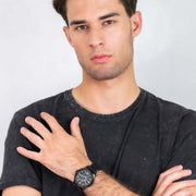  Shop Authentic Tommy Hilfiger Austin Black Dial Black Leather Strap Watch for Men - 1791638 - Luxxuri