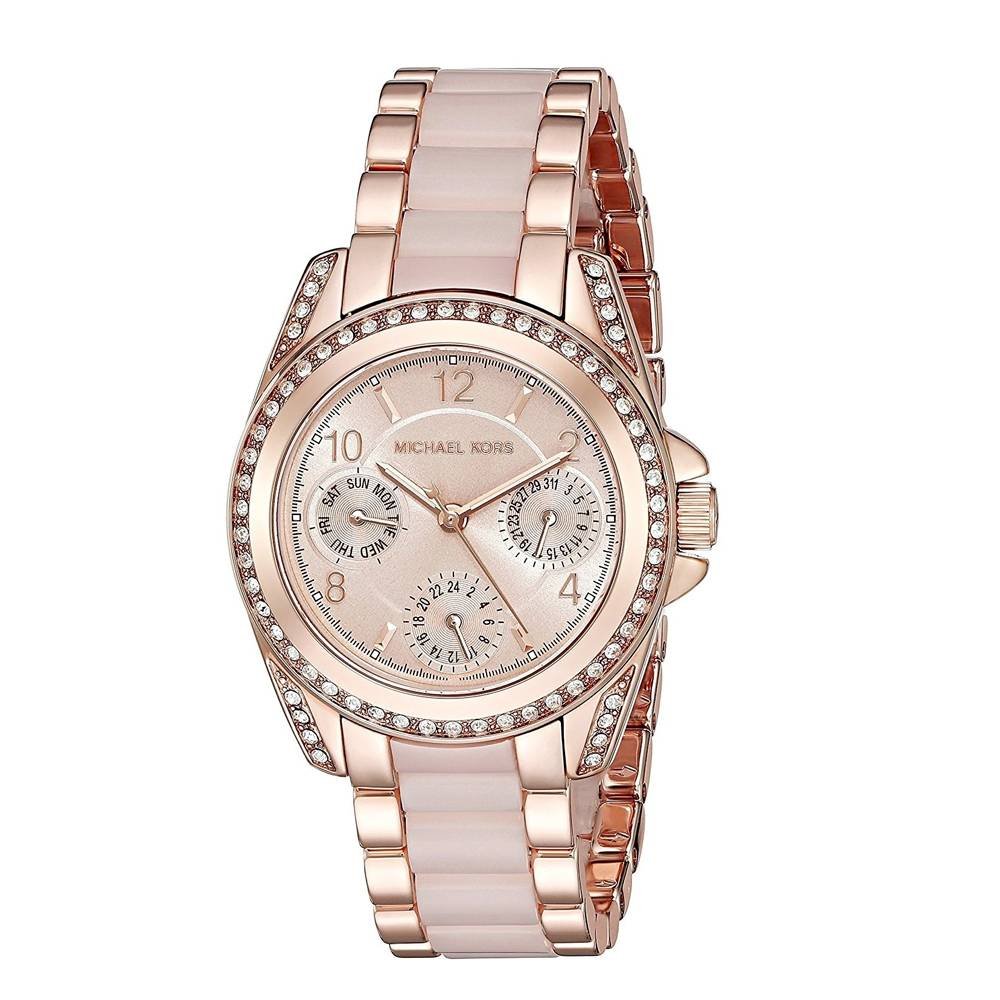  Shop Authentic Michael Kors Blair Rose Gold Dial Two Tone Steel Strap Watch for Women - MK6175 - Luxxuri
