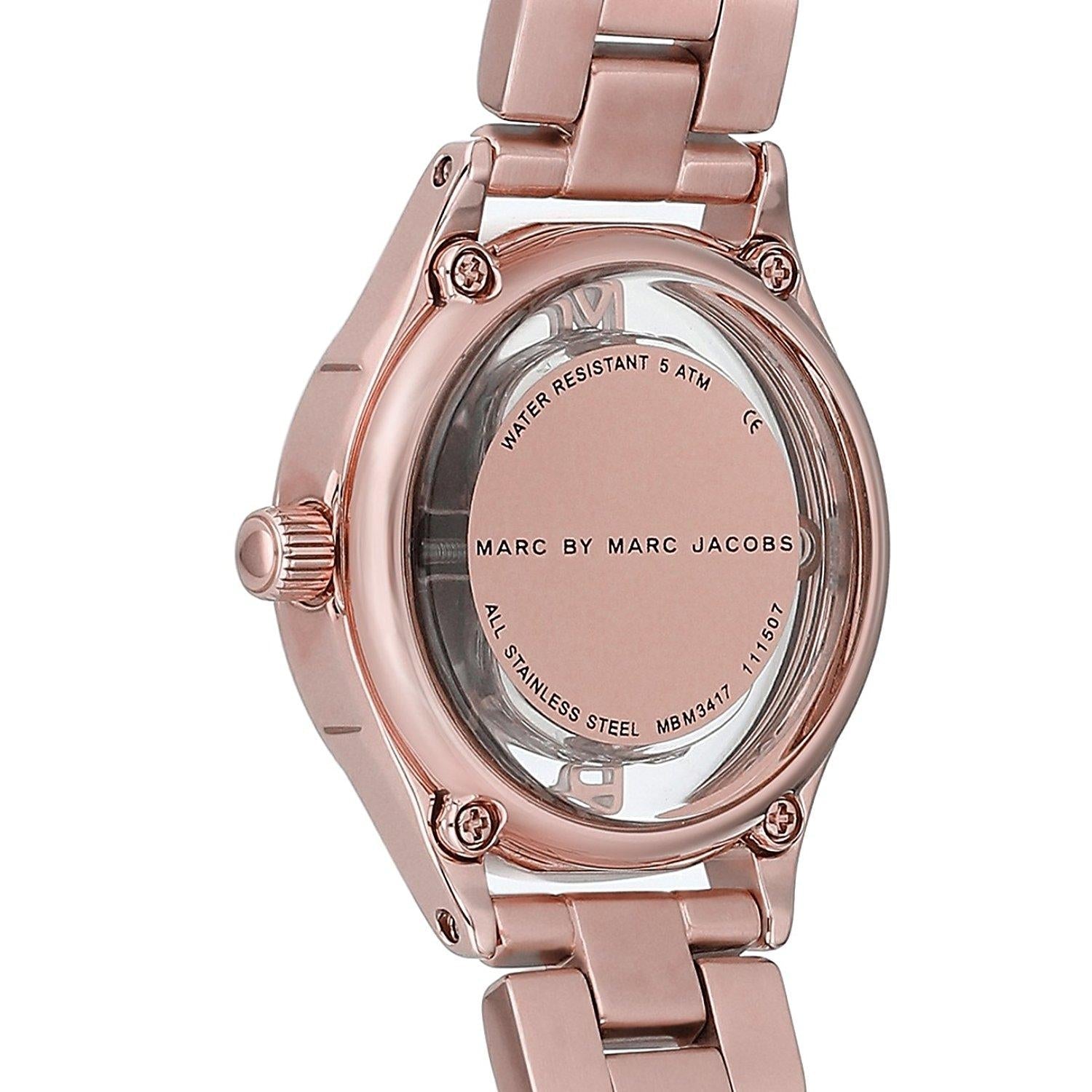 Shop Authentic Marc Jacobs Tether Transparent Rose Gold Dial Rose Gold Steel Strap Watch for Women - MBM3417 - Luxxuri