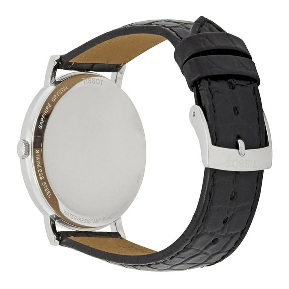  Shop Authentic Tissot Everytime Medium Black Dial Black Leather Strap Watch For Men - T109.410.16.053.00 - Luxxuri