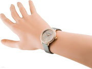  Shop Authentic Swarovski Crystal Frost Grey Dial Grey Leather Strap Watch for Women - 5484067 - Luxxuri