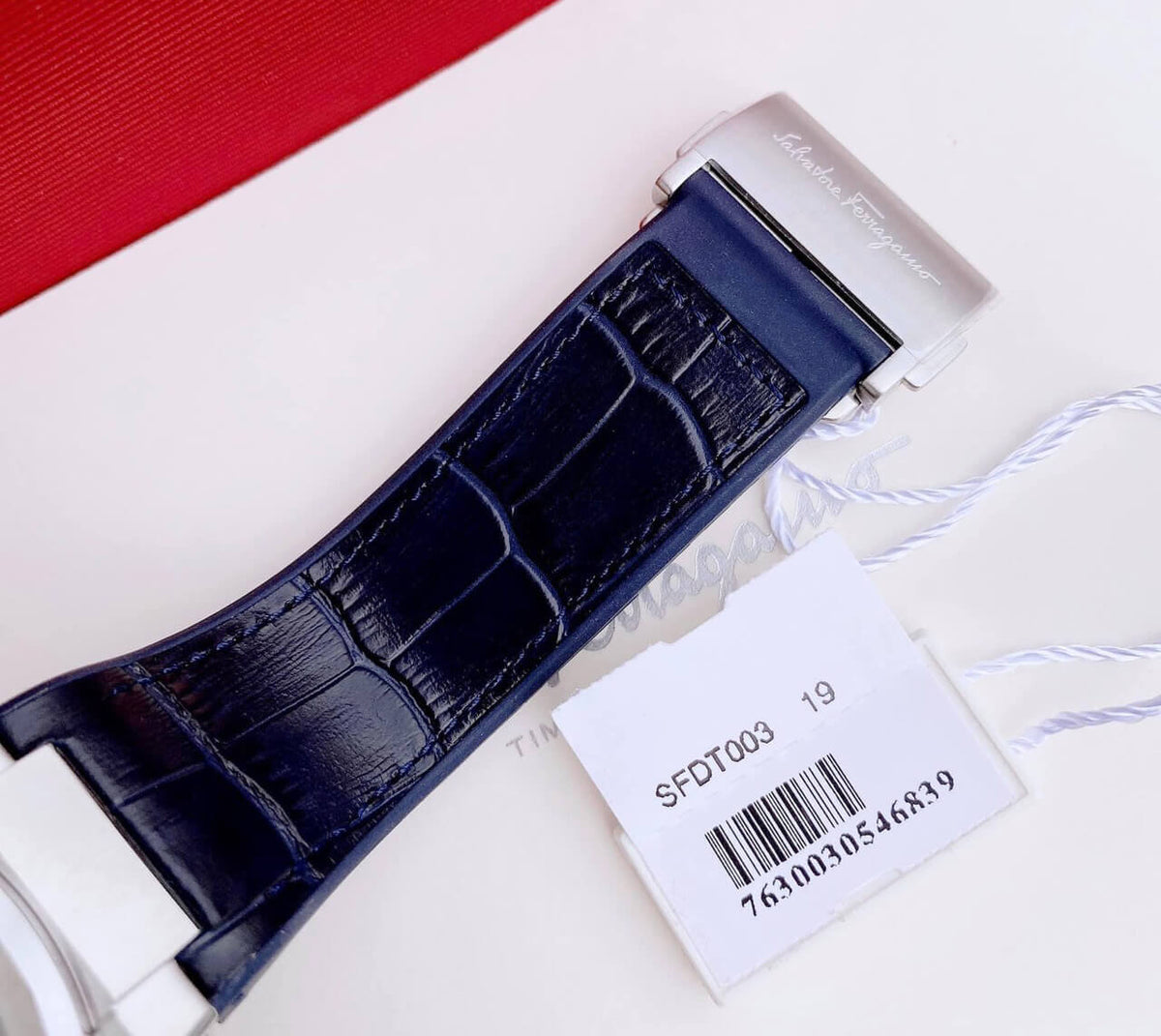  Shop Authentic Salvatore Ferragamo F-80 Classic Blue Dial Blue Leather Strap Watch for Men - SFDT00319 - Luxxuri