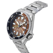  Shop Authentic Seiko 5 Sports Sonar Special Edition Brown Dial Silver Steel Strap Watch For Men - SRPJ47K1 - Luxxuri