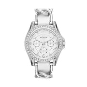  Shop Authentic Fossil Riley White Dial White Leather Strap Watch for Women - ES3463 - Luxxuri