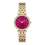  Shop Authentic Michael Kors Darci Pink Dial Gold Steel Strap Watch for Women - MK3444 - Luxxuri