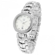  Shop Authentic Tag Heuer Link Diamonds Silver Dial Silver Steel Strap Watch for Women - WAT1414.BA0954 - Luxxuri
