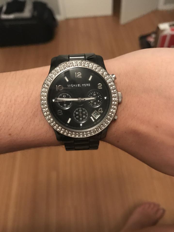 Shop Authentic Michael Kors Runway Black Dial Black Steel Strap Watch for Women - MK5190 - Luxxuri