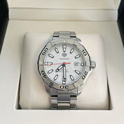  Shop Authentic Tag Heuer Aquaracer White Dial Watch for Men - WAY2013.BA0927 - Luxxuri